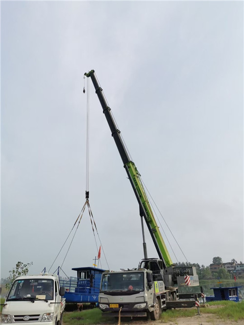 金口河区桥梁建设吊装案例